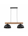 Lampa wisząca loft 2 punktowa Oslo 83cm czarny / sosna TK Lighting