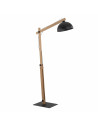 Lampa podłogowa loft Oslo 180cm czarny / sosna TK Lighting
