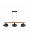 Lampa wisząca loft 3 punktowa Oslo 118cm czarny / sosna TK Lighting