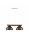 Lampa wisząca loft 2 punktowa Oslo 83cm brąz / orzech TK Lighting