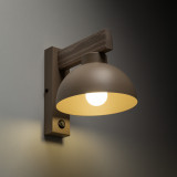 Kinkiet z włącznikiem Oslo Sabia beżowy / drewno TK Lighting Kinkiet z włącznikiem Oslo Sabia beżowy / drewno TK Lighting