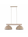 Lampa wisząca skandynawska 2 punktowa Oslo Sabia 83cm beżowy / drewno TK Lighting