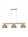 Lampa wisząca skandynawska 3 punktowa Oslo Sabia 118cm beżowy / drewno TK Lighting