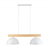 Lampa wisząca skandynawska 2 punktowa Oslo 83cm biały / sosna TK Lighting