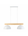 Lampa wisząca skandynawska 2 punktowa Oslo 83cm biały / sosna TK Lighting