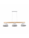 Lampa wisząca skandynawska 3 punktowa Oslo 118cm biały / sosna TK Lighting