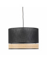 Lampa boho wisząca Paglia New 38cm czarny / plecionka TK Lighting