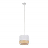 Lampa boho wisząca Paglia New 20cm biały / plecionka TK Lighting Lampa boho wisząca Paglia New 20cm biały / plecionka TK Lighting