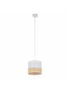 Lampa boho wisząca Paglia New 20cm biały / plecionka TK Lighting