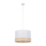 Lampa boho wisząca Paglia New 38cm biały / plecionka TK Lighting