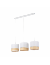 Lampa boho 3 punktowa na listwie Paglia New 60cm biały / plecionka TK Lighting