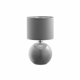 Lampa stołowa szklana z abażurem Palla Small szara TK Lighting