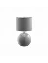 Lampa stołowa szklana z abażurem Palla Small szara TK Lighting