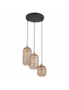 Lampa wisząca szklana retro Pescara III 36cm bursztynowa TK Lighting