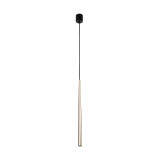 Lampa glamour wisząca tuba Piano 5,2cm złota TK Lighting