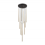 Lampa glamour wiszące tuby Piano X 35cm złota TK Lighting