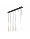 Lampa glamour wiszące tuby Piano XII 150cm złota TK Lighting