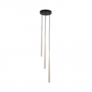 Lampa glamour wiszące tuby Piano III 20cm złota TK Lighting