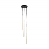 Lampa glamour wiszące tuby Piano III 20cm złota TK Lighting