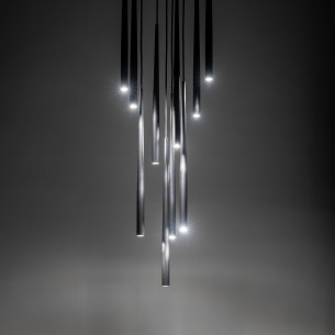 Lampa wiszące tuby Piano X 35cm czarna TK Lighting 2