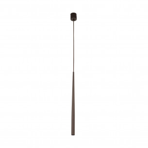Lampa wisząca tuba Piano 5,2cm brązowa TK Lighting
