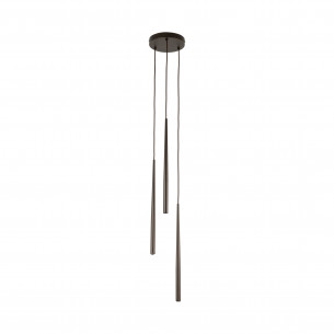 Lampa wiszące tuby Piano III 20cm brązowa TK Lighting