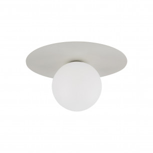 Plafon szklany kula Pixi 25cm biały / beżowy Lighting