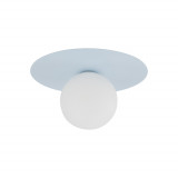Plafon szklany kula Pixi 25cm biały / błękitny Lighting