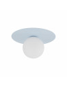 Plafon szklany kula Pixi 25cm biały / błękitny Lighting