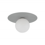Plafon szklany kula Pixi 25cm biały / szary Lighting