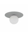 Plafon szklany kula Pixi 25cm biały / szary Lighting