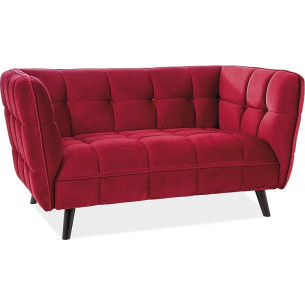 Castello Velvet dark red 2 seater velvet sofa Signal