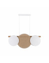 Lampa wisząca podłużna boho Pulse 80cm juta / biały TK Lighting