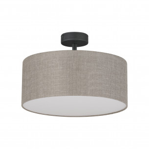 Plafon okrągły z lnianym abażurem Rondo II 40cm TK Lighting