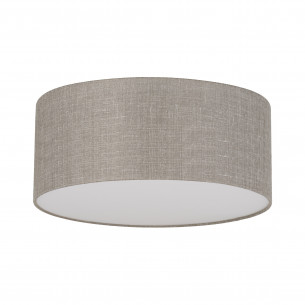 Plafon okrągły z lnianym abażurem Rondo 45cm TK Lighting
