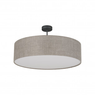 Plafon okrągły z lnianym abażurem Rondo II 60cm TK Lighting