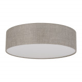 Plafon okrągły z lnianym abażurem Rondo 60cm TK Lighting