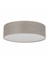 Plafon okrągły z lnianym abażurem Rondo 60cm TK Lighting