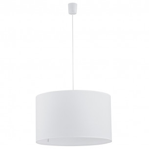 Lampa wisząca z abażurem Rondo 50cm biała TK Lighting