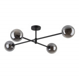 Lampa sufitowa szklane kule Sarius IV 90cm grafit lustrzany / czarny TK Lighting