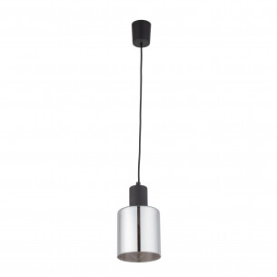 Lampa szklana wisząca Sierra 12cm grafit lustrzany / czarny TK Lighting