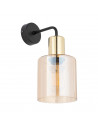 Kinkiet szklany Sierra bursztynowy / złoty TK Lighting