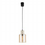 Lampa szklana wisząca Sierra 12cm bursztynowy / złoty TK Lighting
