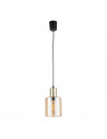 Lampa szklana wisząca Sierra 12cm bursztynowy / złoty TK Lighting