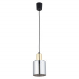 Lampa szklana wisząca Sierra 12cm grafit lustrzany / złoty TK Lighting
