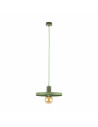 Lampa wisząca z płaskim kloszem Sila Peapod Green 30cm zielona TK Lighting