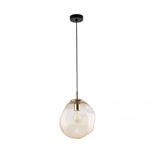 Lampa wisząca szklana nowoczesna Sol 25cm bursztynowa TK Lighting