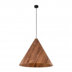 Lampa wisząca drewniana stożek Solis 61cm dąb ciemny TK Lighting