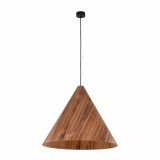 Lampa wisząca drewniana stożek Solis 61cm dąb ciemny TK Lighting