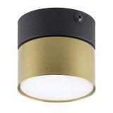 Lampa spot tuba Space 8cm złoto-czarna TK Lighting